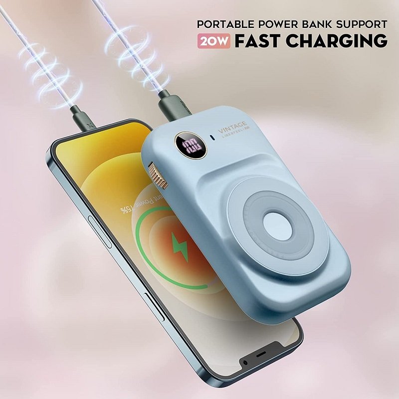 Wireless Magnetic Power Bank Fast Charge Comes With Cable – Image 4