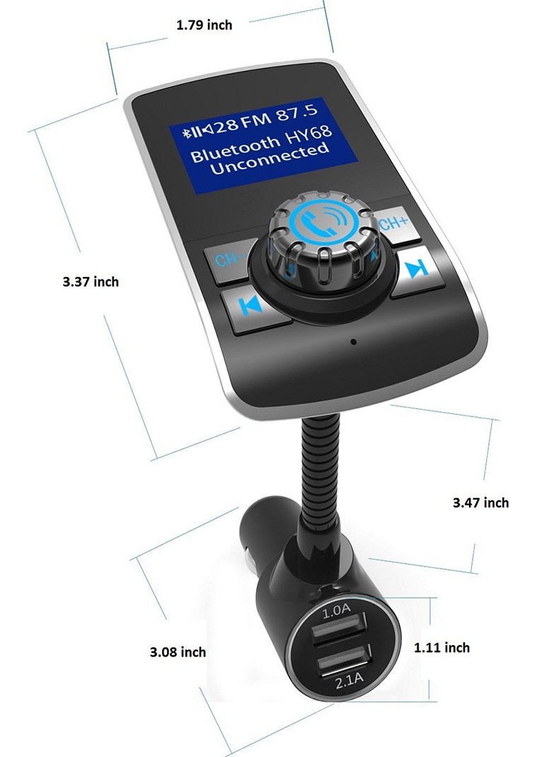 Car Bluetooth Mp3 Car FM Transmitter Car Bluetooth Mp3 Player Card – Image 3