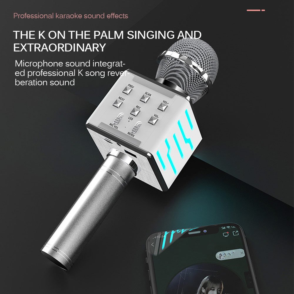 Wireless Bluetooth Condenser Microphone Microphone Audio Integrated – Image 2