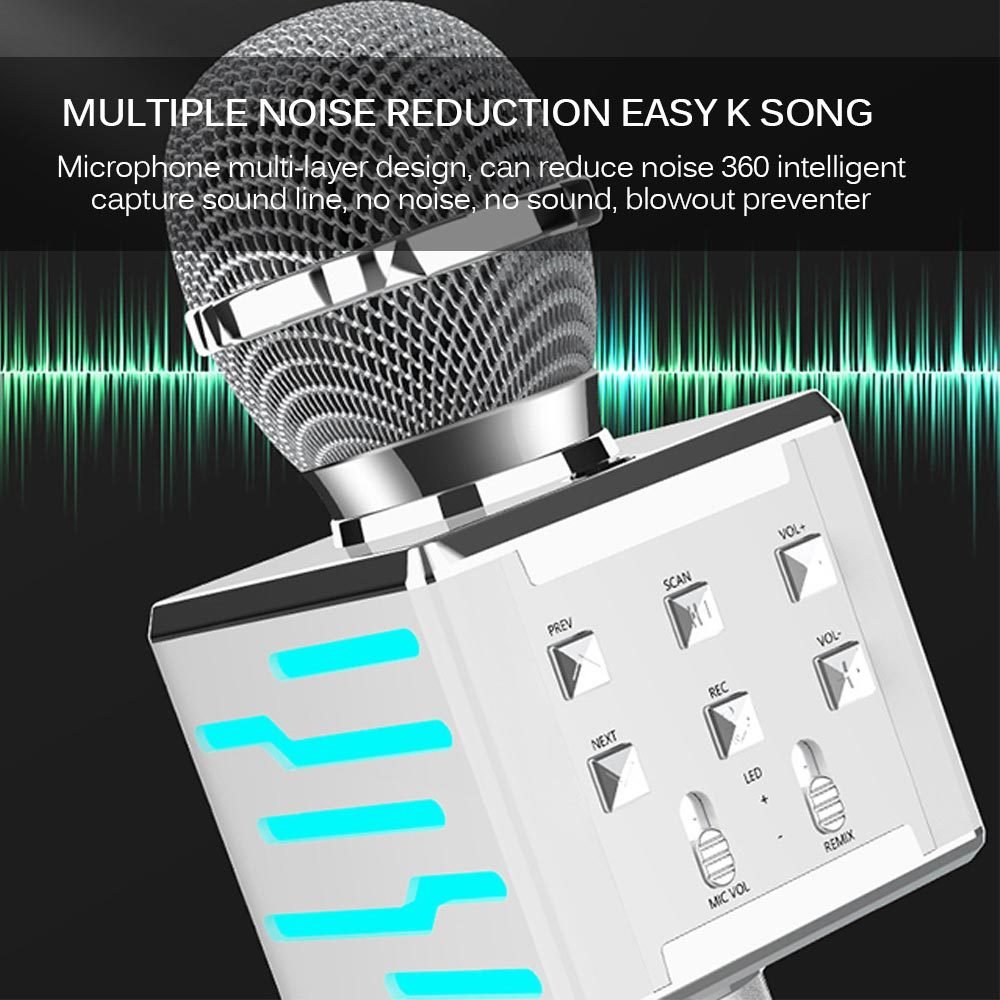 Wireless Bluetooth Condenser Microphone Microphone Audio Integrated – Image 3