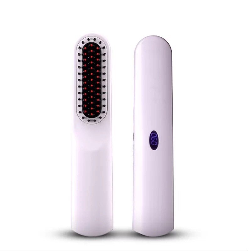 Usb Charging Straight Hair And Beard Comb – Image 2