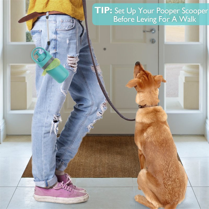 Portable Lightweight Dog Pooper Scooper With Built-in Poop Bag Dispenser Eight-claw Shovel For Pet Toilet Picker Pet Products – Image 2