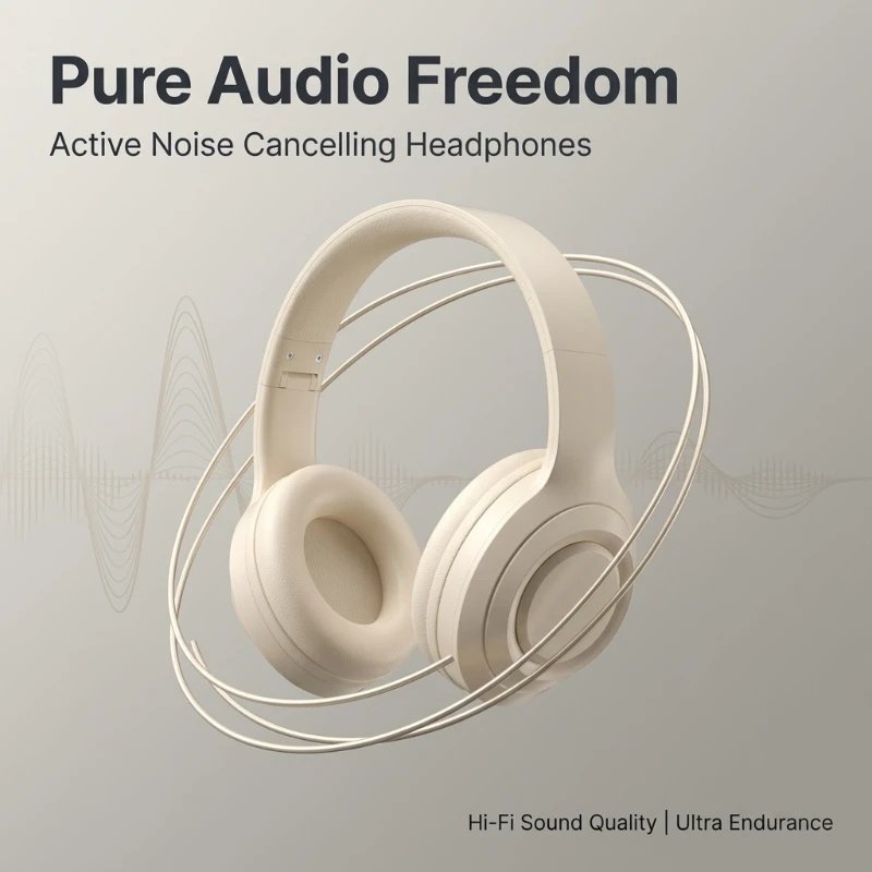 Over Ear HIFI Stereo Headsets Wireless Bluetooth Headphones Sports Gaming Earphones With HD Mic Support TF AUX Noise Reduction – Image 3