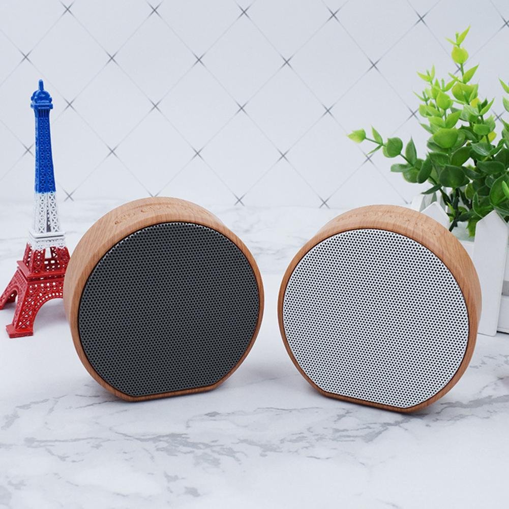 Mini Wood Bluetooth Speaker Portable Outdoor Wireless Support AUX TF – Image 5