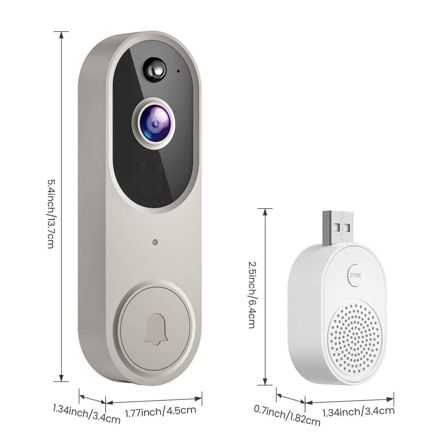 Visual Doorbell Camera Home Wifi Smart Intercom Doorbell – Image 2