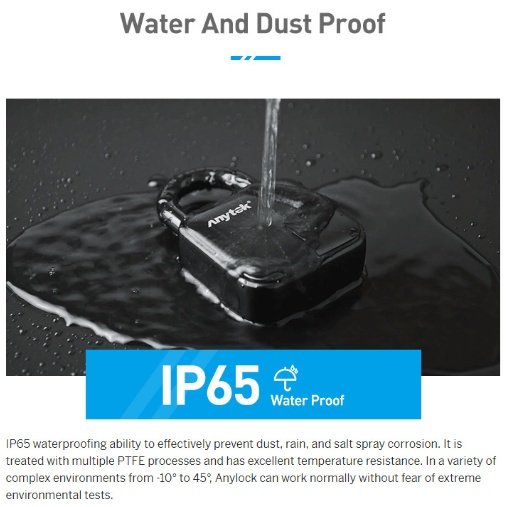 Smart Lock Waterproof L3 Fingerprint Padlock – Image 2