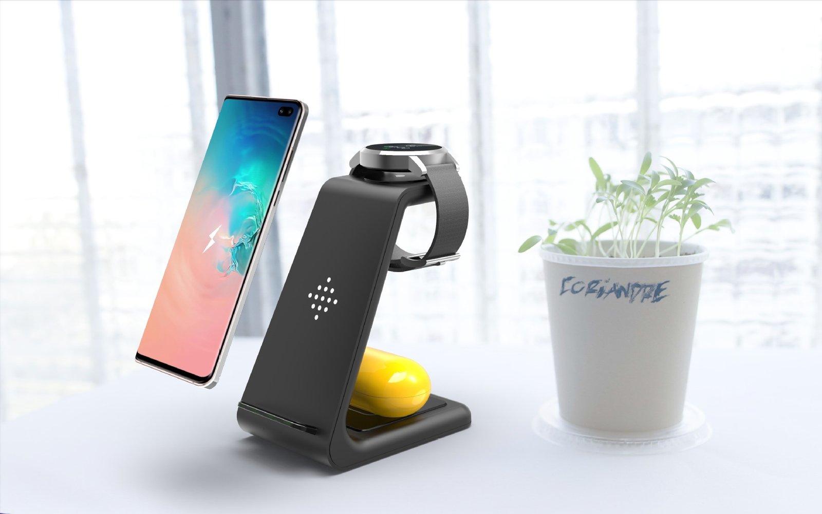 3 In 1 Fast Charging Station Wireless Charger Stand Wireless Quick Charge Dock For Phone Holder – Image 6