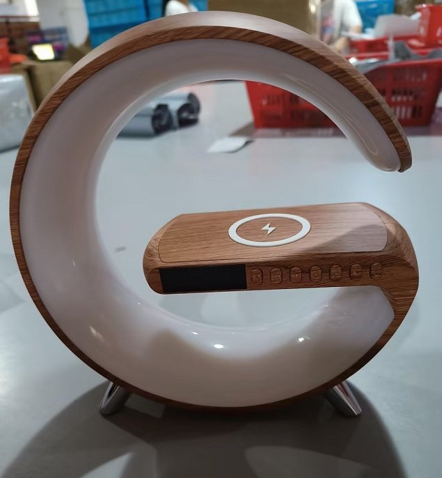 Intelligent LED Lamp Bluetooth Speake Wireless Charger Atmosphere Lamp App Control For Bedroom Home Decor – Image 6