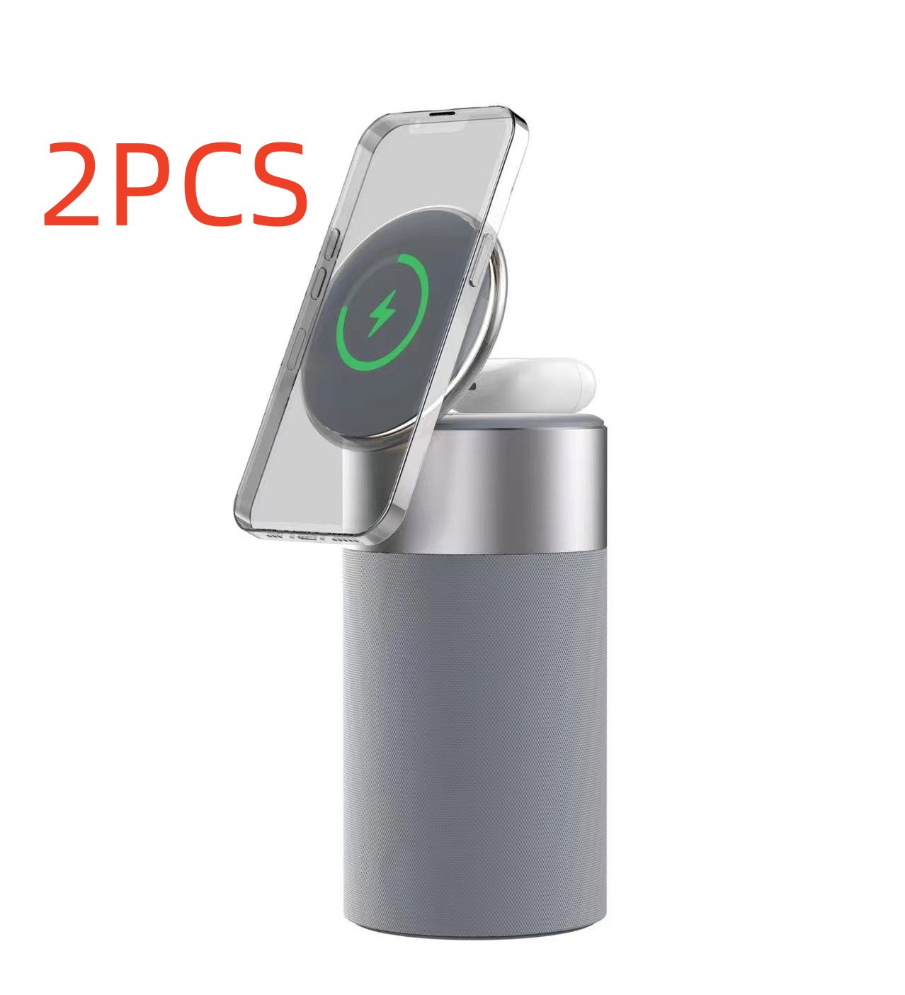 3 In 1 Multi-Function IPhone And AirPods Wireless Charger Portable Bluetooth Speaker With Touch Lamp For Home And Office – Image 9