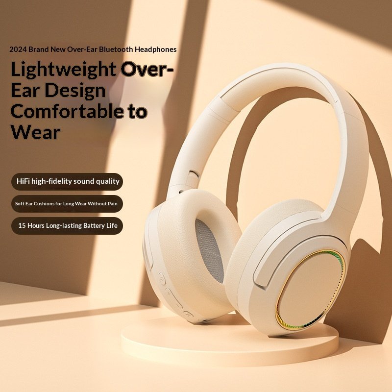 Headset Wireless Bluetooth Earphones With RGB Lighting – Image 7