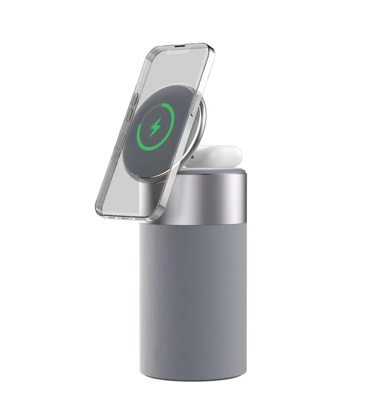 3 In 1 Multi-Function IPhone And AirPods Wireless Charger Portable Bluetooth Speaker With Touch Lamp For Home And Office – Image 7