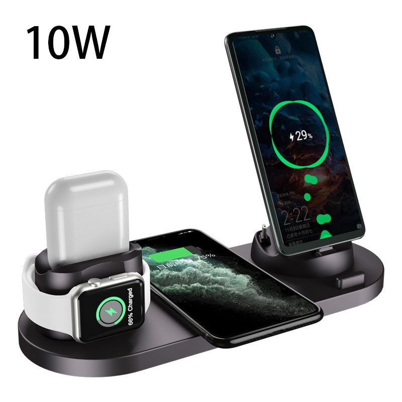 Wireless Charger For IPhone Fast Charger For Phone Fast Charging Pad For Phone Watch 6 In 1 Charging Dock Station – Image 2