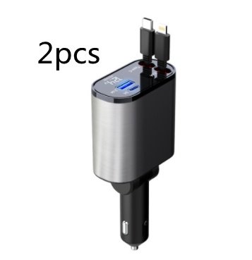 Metal Car Charger 100W Super Fast Charging Car Cigarette Lighter USB And TYPE-C Adapter – Image 9