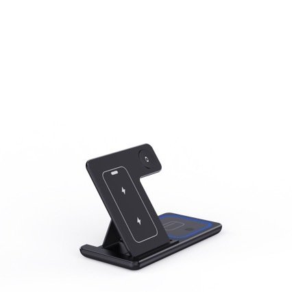 15W 3 In 1 LED Fast Wireless Charger Stand Foldable Charging Station For Smart Phone 15 14 13 12 11 IWatch 9 8 7 6 5 Airpods Pro – Image 6