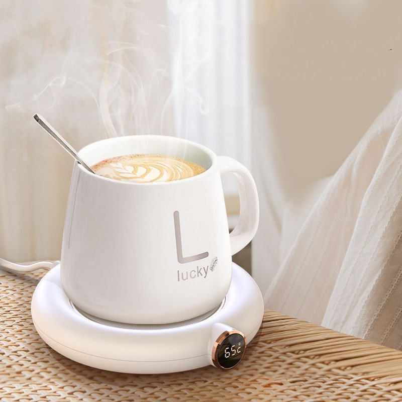 Coffee Mug Warmer Warm Coaster Smart Heating Cup Thermal Insulation Constant Temperature Coaster Heating Pad Desktop – Image 8