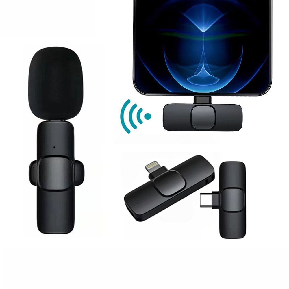 Wireless Lavalier Microphone Portable Audio Video Recording Mini Mic For I Phone Android Long Battery Life Live Broadcast Gaming – Image 7