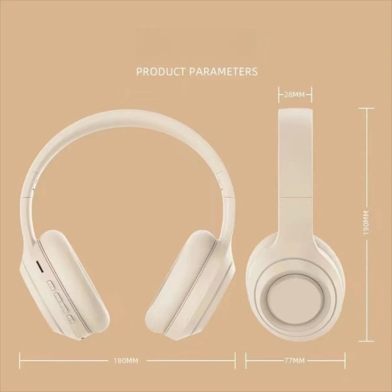 Over Ear HIFI Stereo Headsets Wireless Bluetooth Headphones Sports Gaming Earphones With HD Mic Support TF AUX Noise Reduction – Image 7