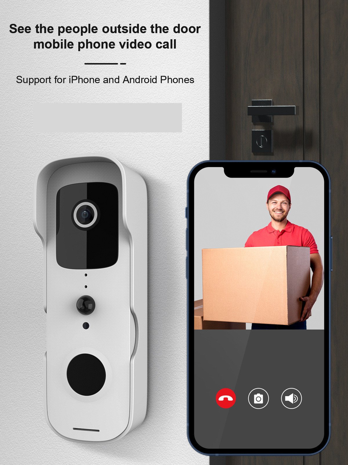 Video Doorbell Intercom Mobile Phone Monitoring Wifi Doorbell – Image 2