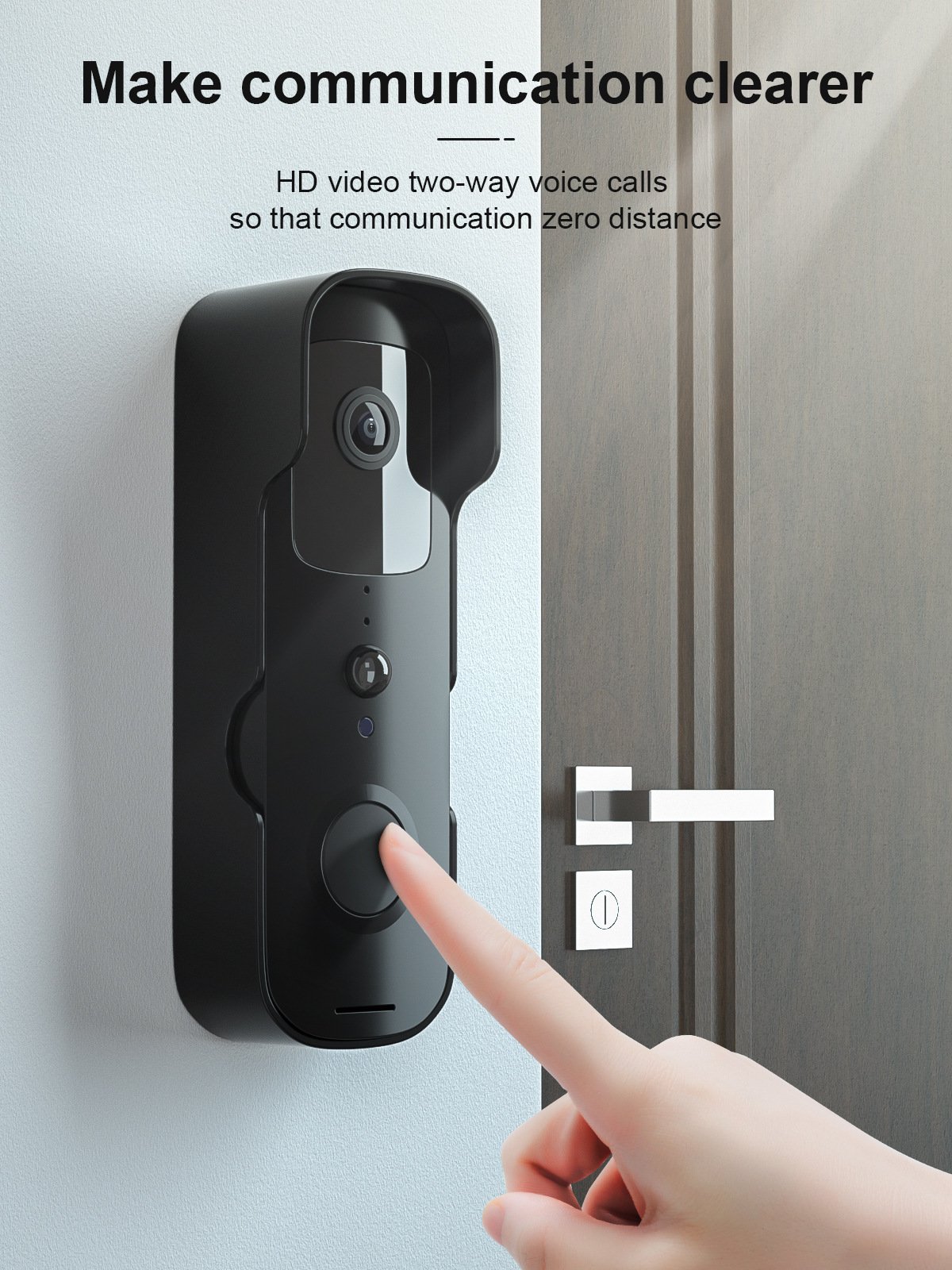 Video Doorbell Intercom Mobile Phone Monitoring Wifi Doorbell – Image 3