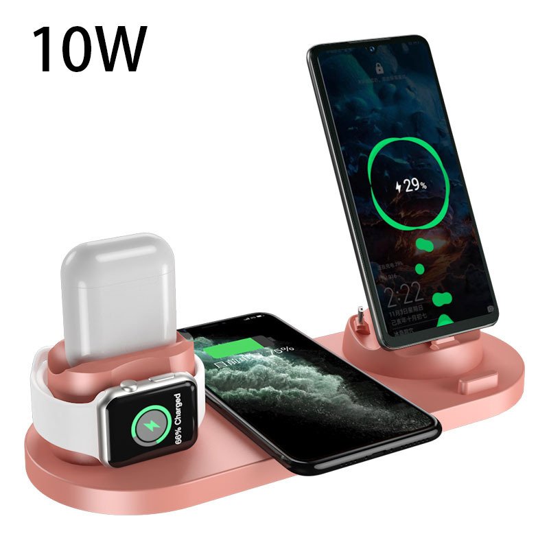 Wireless Charger For IPhone Fast Charger For Phone Fast Charging Pad For Phone Watch 6 In 1 Charging Dock Station – Image 9