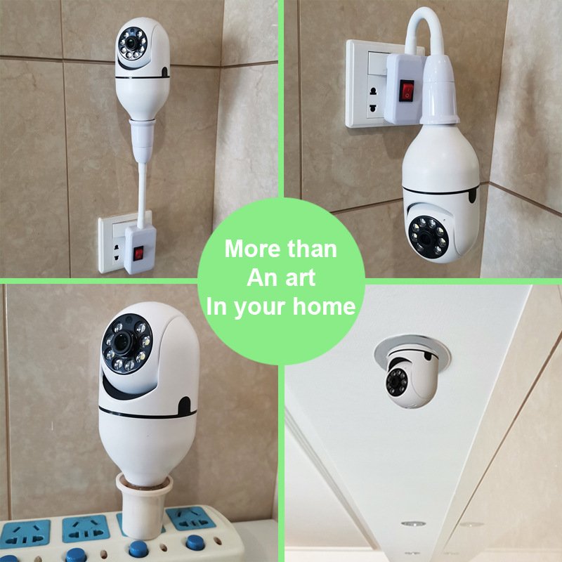 WiFi CAMERA 1080P Bulb 4X Zoom Camera E27 Home 5GWiFi Alarm Monitor – Image 4