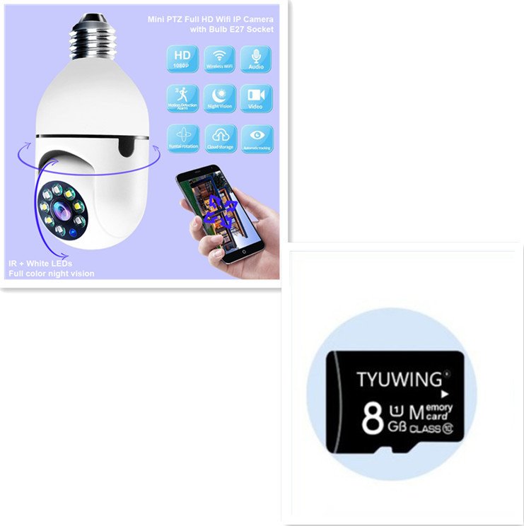 WiFi CAMERA 1080P Bulb 4X Zoom Camera E27 Home 5GWiFi Alarm Monitor – Image 8