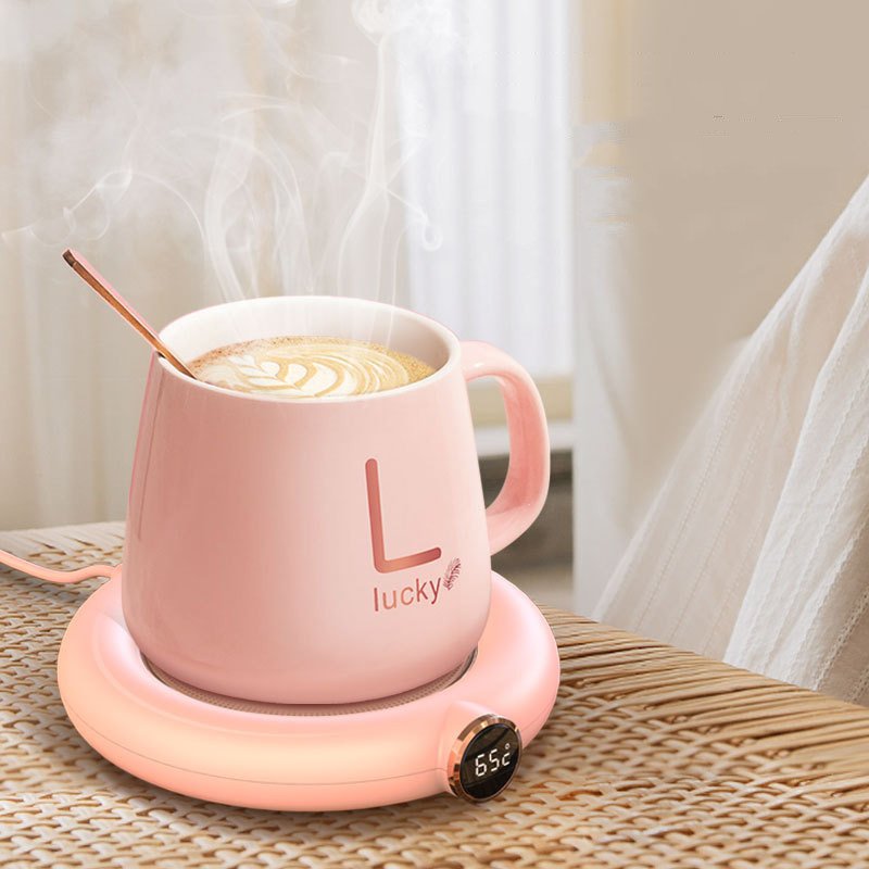 Coffee Mug Warmer Warm Coaster Smart Heating Cup Thermal Insulation Constant Temperature Coaster Heating Pad Desktop – Image 7