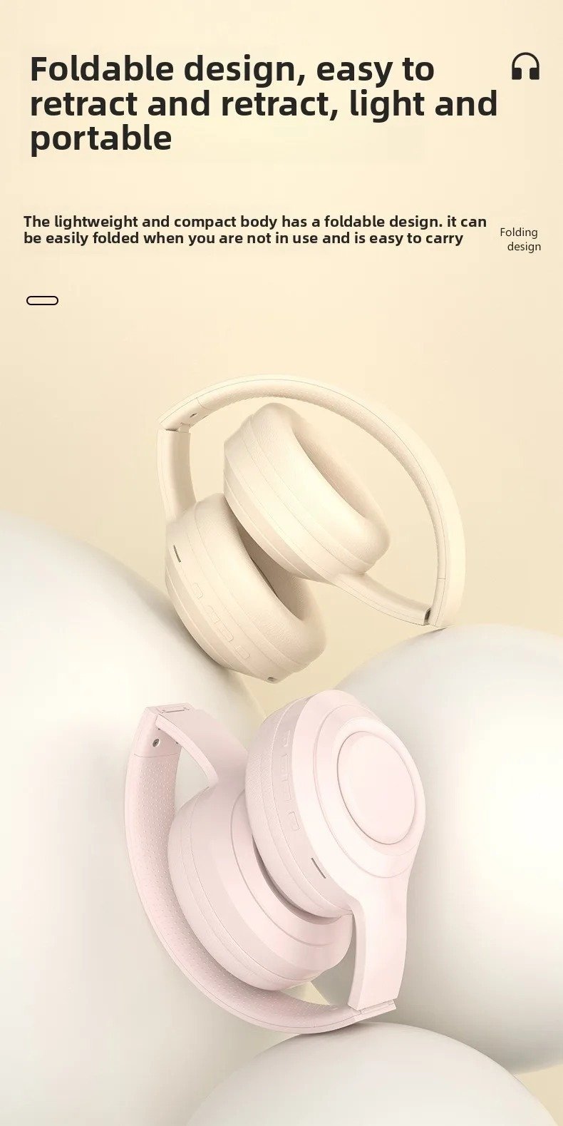 Over Ear HIFI Stereo Headsets Wireless Bluetooth Headphones Sports Gaming Earphones With HD Mic Support TF AUX Noise Reduction – Image 10