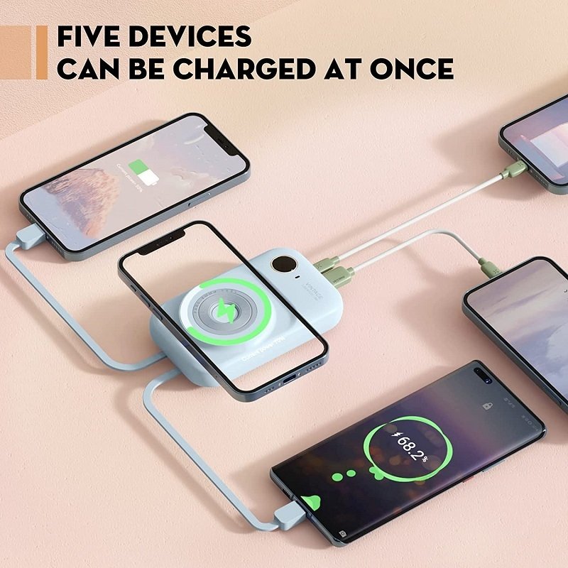 Wireless Magnetic Power Bank Fast Charge Comes With Cable – Image 7