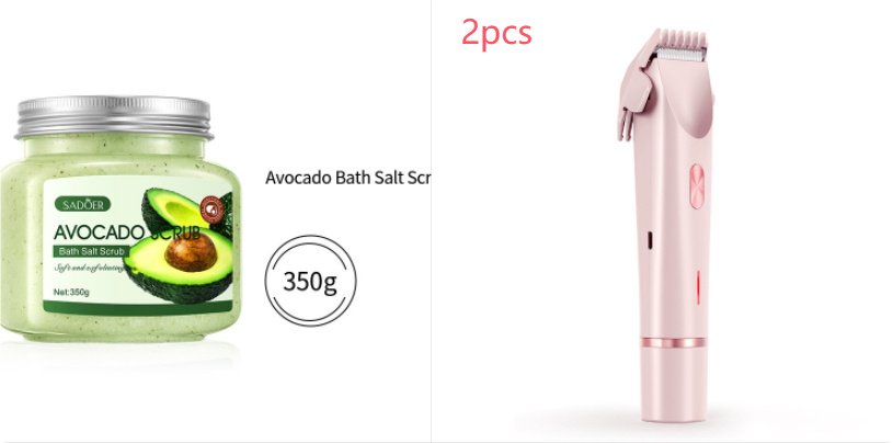 2 In 1 Hair Remover Women's Double Head Shaver Private Pubic Hair Trimmer Electric Razor Wet Dry Electric Body Hair – Image 3