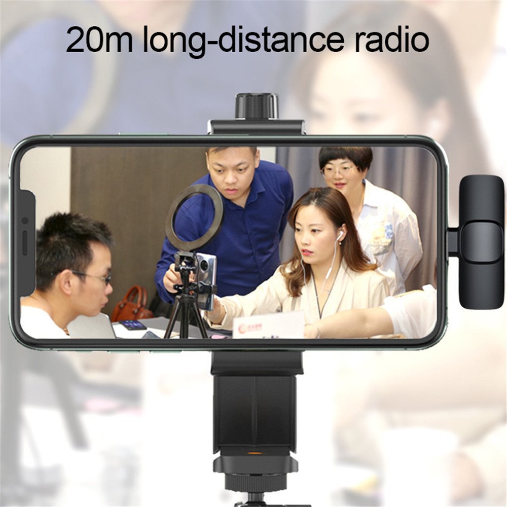 Wireless Lavalier Microphone Portable Audio Video Recording Mini Mic For I Phone Android Long Battery Life Live Broadcast Gaming – Image 5