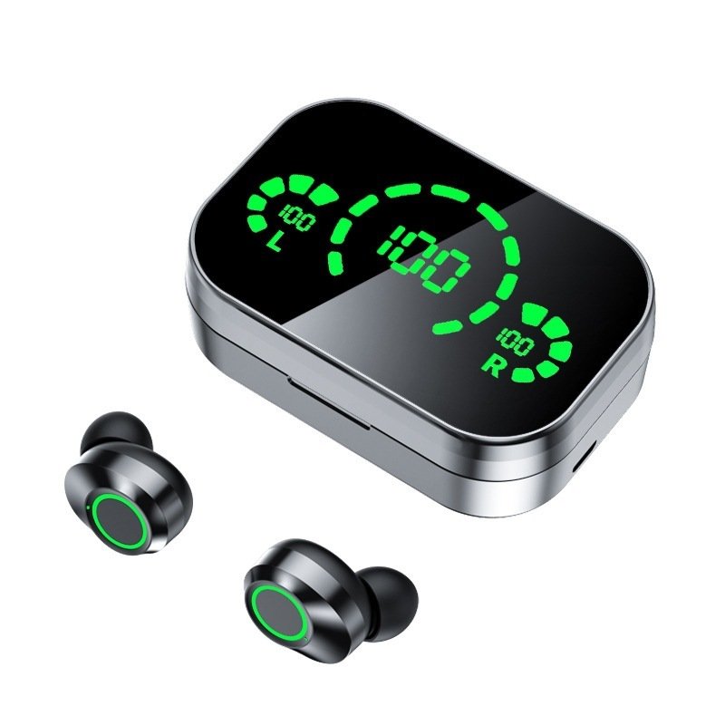 YD03 Wireless Bluetooth-compatible Headset TWS Large Screen Smart Digital Display In Ear Breathing Light – Image 2